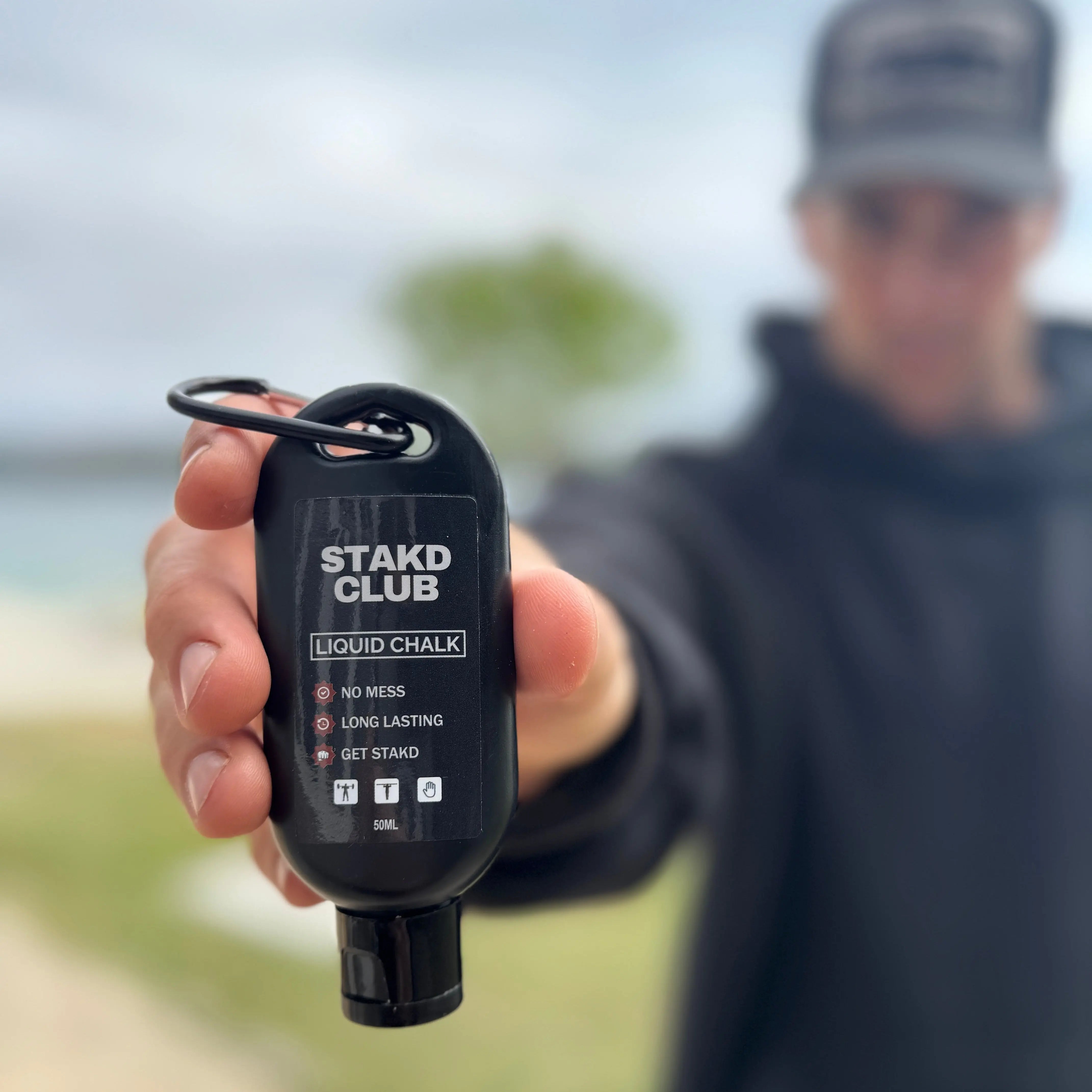 Liquid Chalk - STAKD CLUB-	alt="hooded gym towel STAKD Club