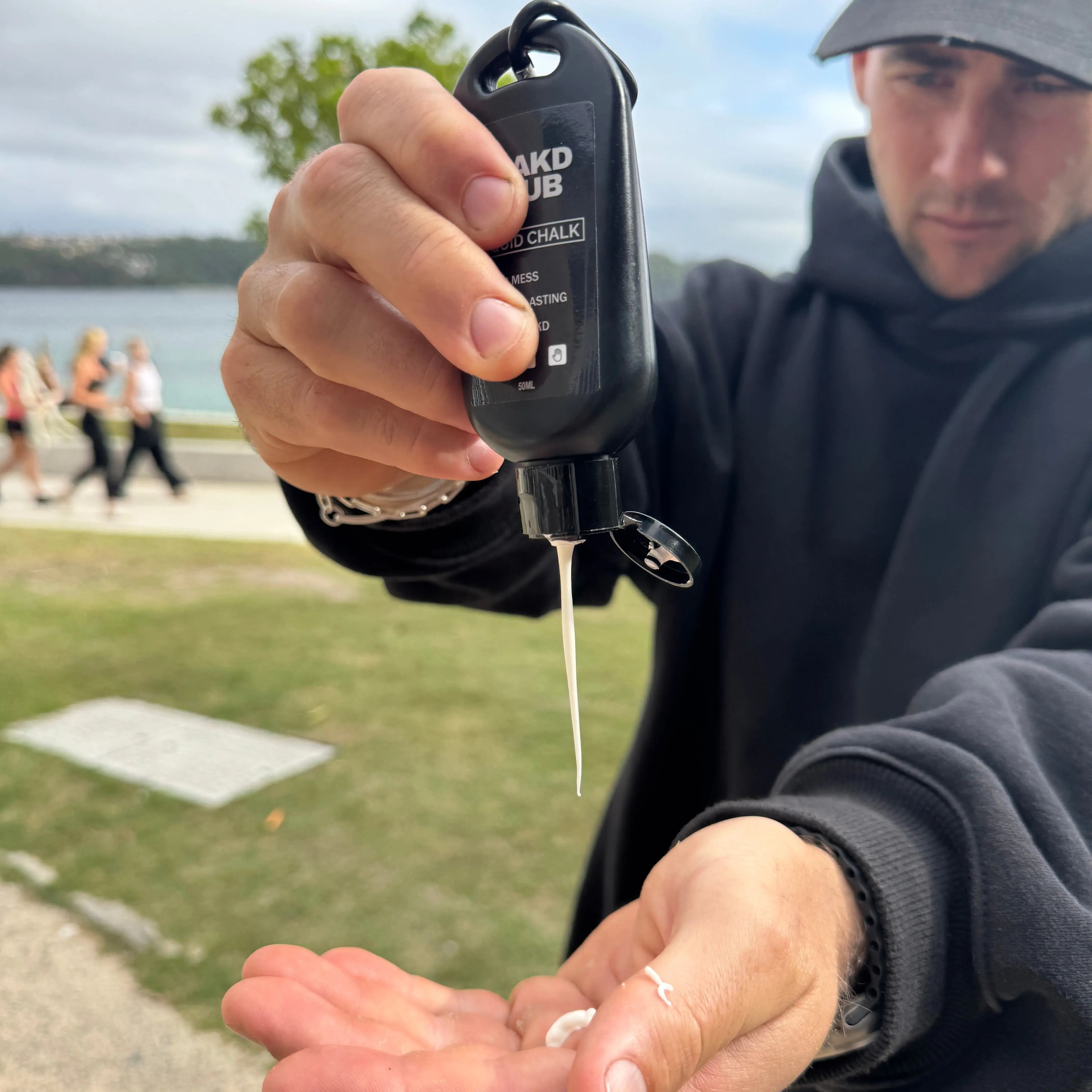 Liquid Chalk - STAKD CLUB-	alt="hooded gym towel STAKD Club