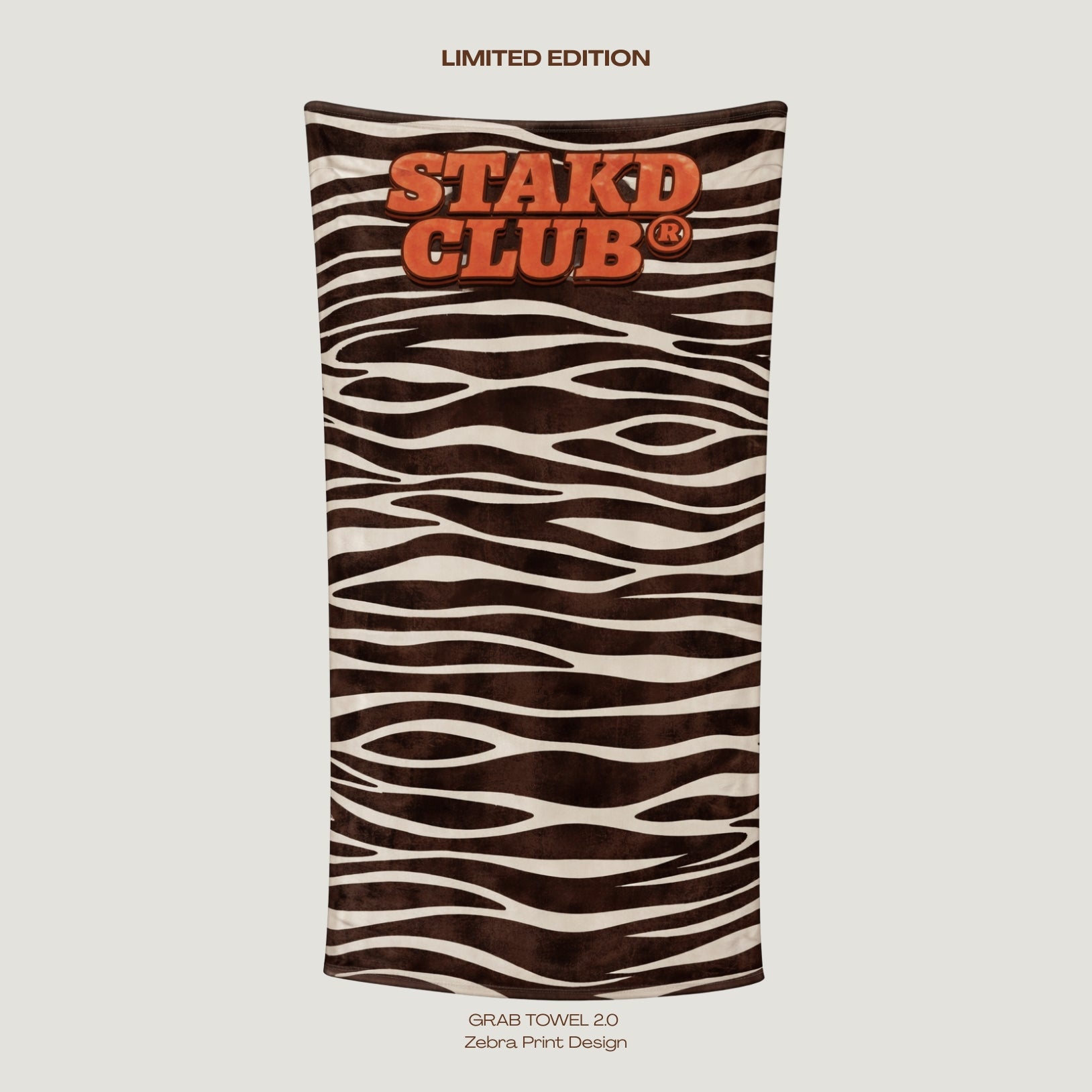 PRE-SALE - ZEBRA GRAB TOWEL 2.0 STAKD CLUB