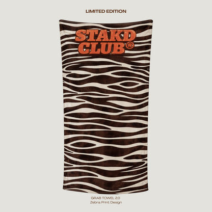 PRE-SALE - ZEBRA GRAB TOWEL 2.0 STAKD CLUB