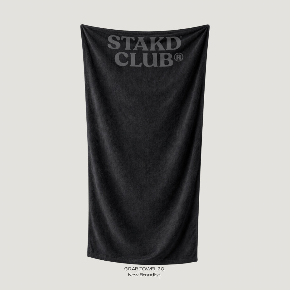 GOD ONLY KNOWS ☺︎︎︎︎SIGNATURELOGOBEACH TOWEL Black Hooded Gym Towel Bag | Sand-Free Beach & Gym Essential