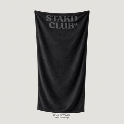 PRE-SALE - BLACK GRAB TOWEL 2.0 STAKD CLUB